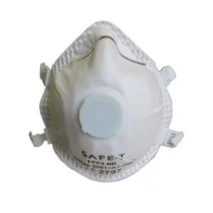 FFP3 Moulded Valved Disposable Masks - Case of 120 — White